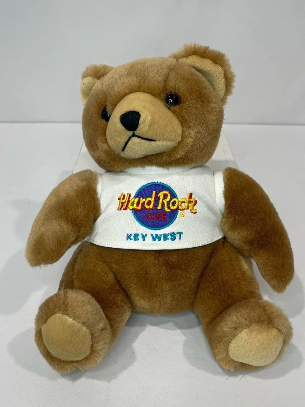 Hard Rock Cafe Key West Brown Plush Bear with White Logo Tee